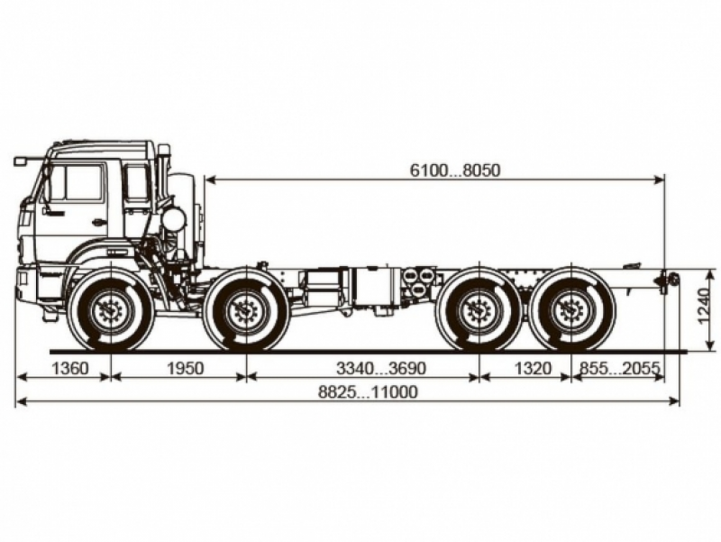 65111-3960-50 Шасси КамАЗ