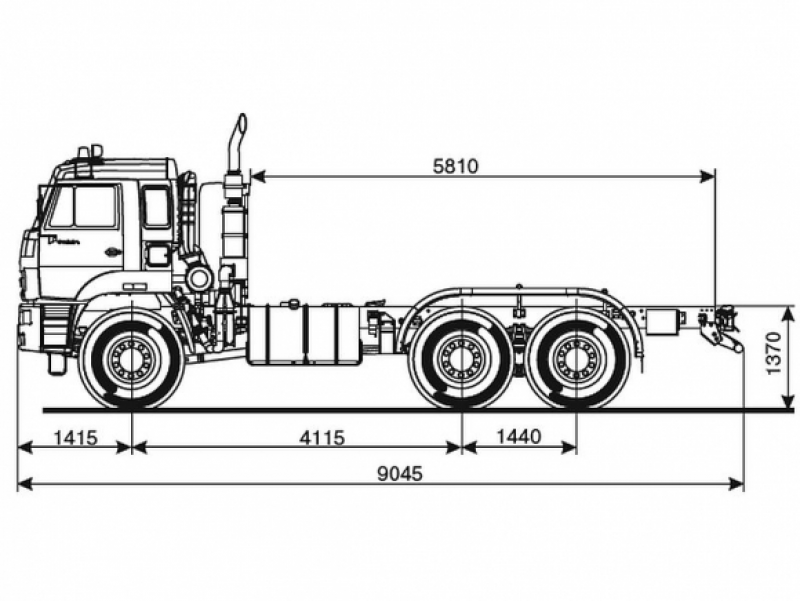 65224-3971-53 Шасси КамАЗ