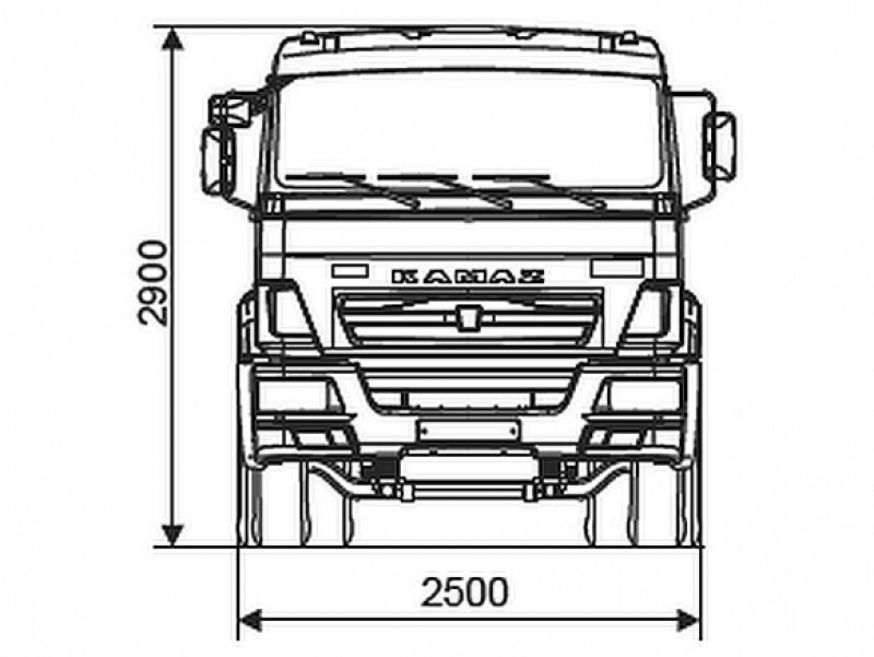 6540-3028-48(А5) Шасси КамАЗ