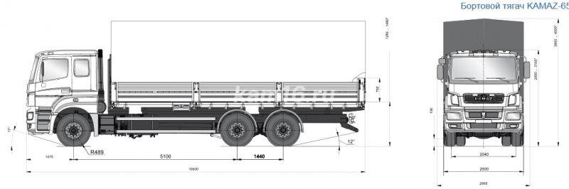 КАМАЗ 65207 (ЕВРО-5) 6х4, г/п 14,8 тн